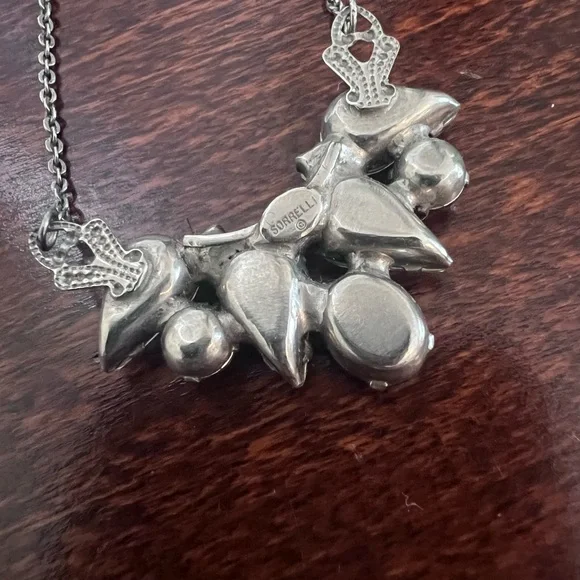 Sorrelli Silver and Black Crystal Necklace - Picture 2 of 5